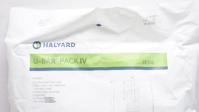 Halyard 88300 U-BAR Pack IV 4inch x 120inch x 76inch Bar Drape 44inch x 96inch
